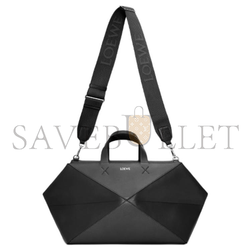 LOEWE PUZZLE FOLD DUFFLE CALFSKIN BLACK B510PUBX01.1100 (59*25.5*25cm)